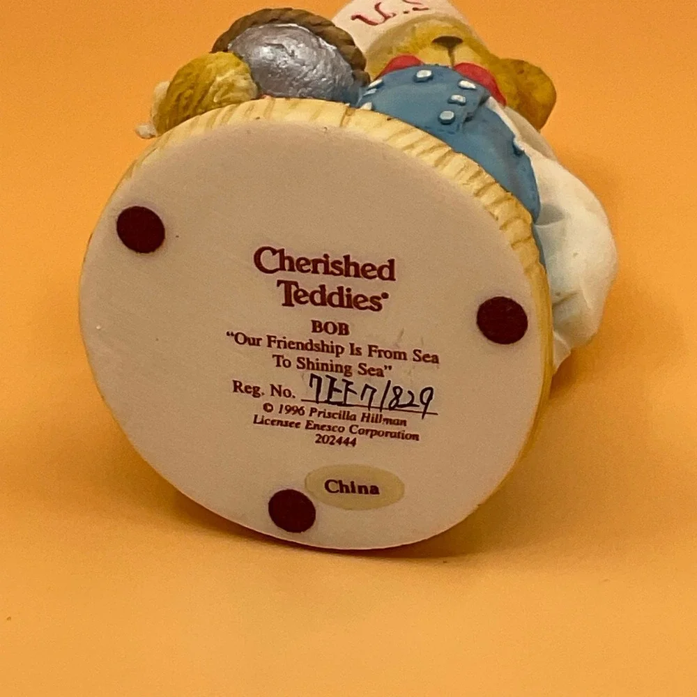 Bob Cherished Teddies Our Friendship Is‎ From Sea To Shining Sea 1996 Enesco